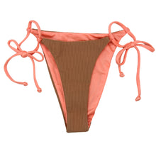 Load image into Gallery viewer, String Bottom - Coco Rib/ Coral Shimmer
