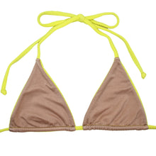 Load image into Gallery viewer, Triangle Top - Sunshine Rib/ Barefoot Shimmer