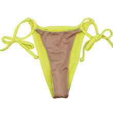 Load image into Gallery viewer, String Bottom - Sunshine Rib/ Barefoot Shimmer