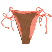 Load image into Gallery viewer, String Bottom - Coco Rib/ Coral Shimmer
